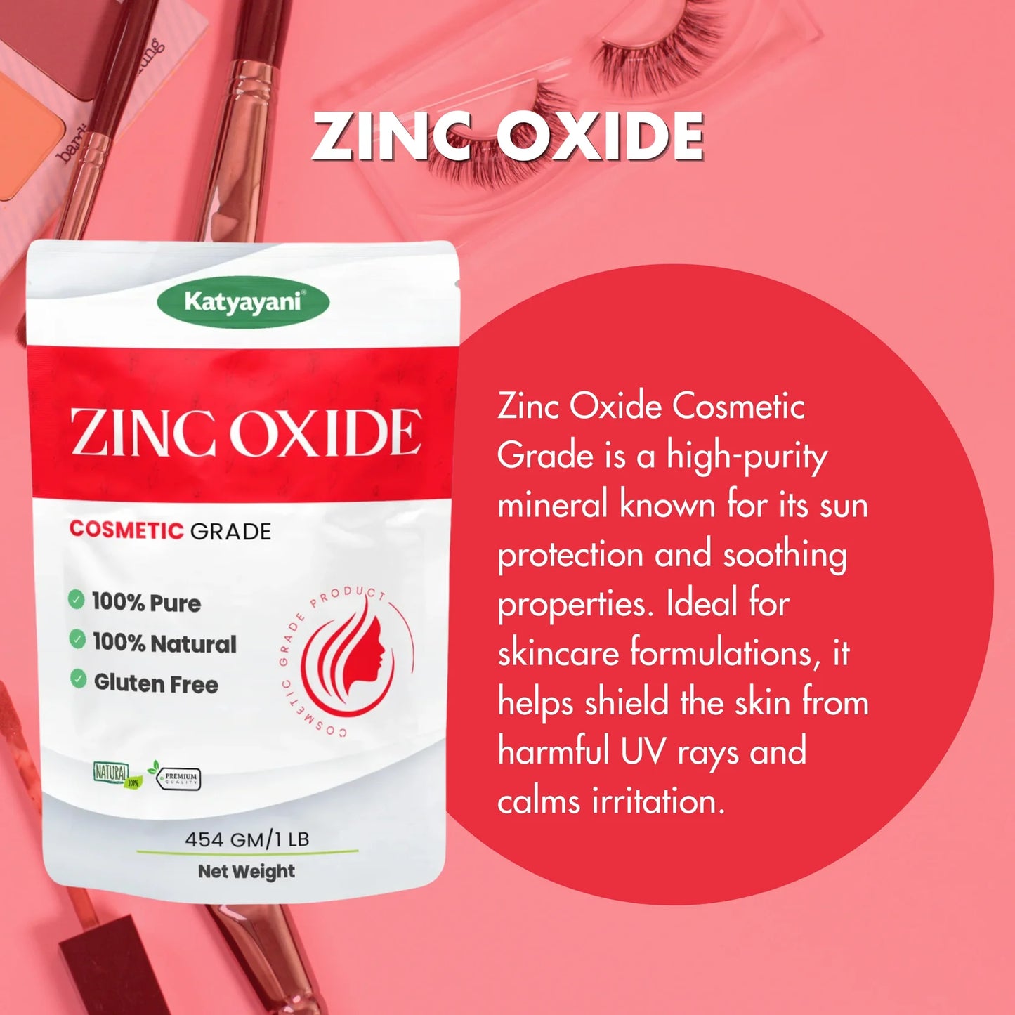 Zinc Oxide 454 gm (1lb)-Cosmetic Grade