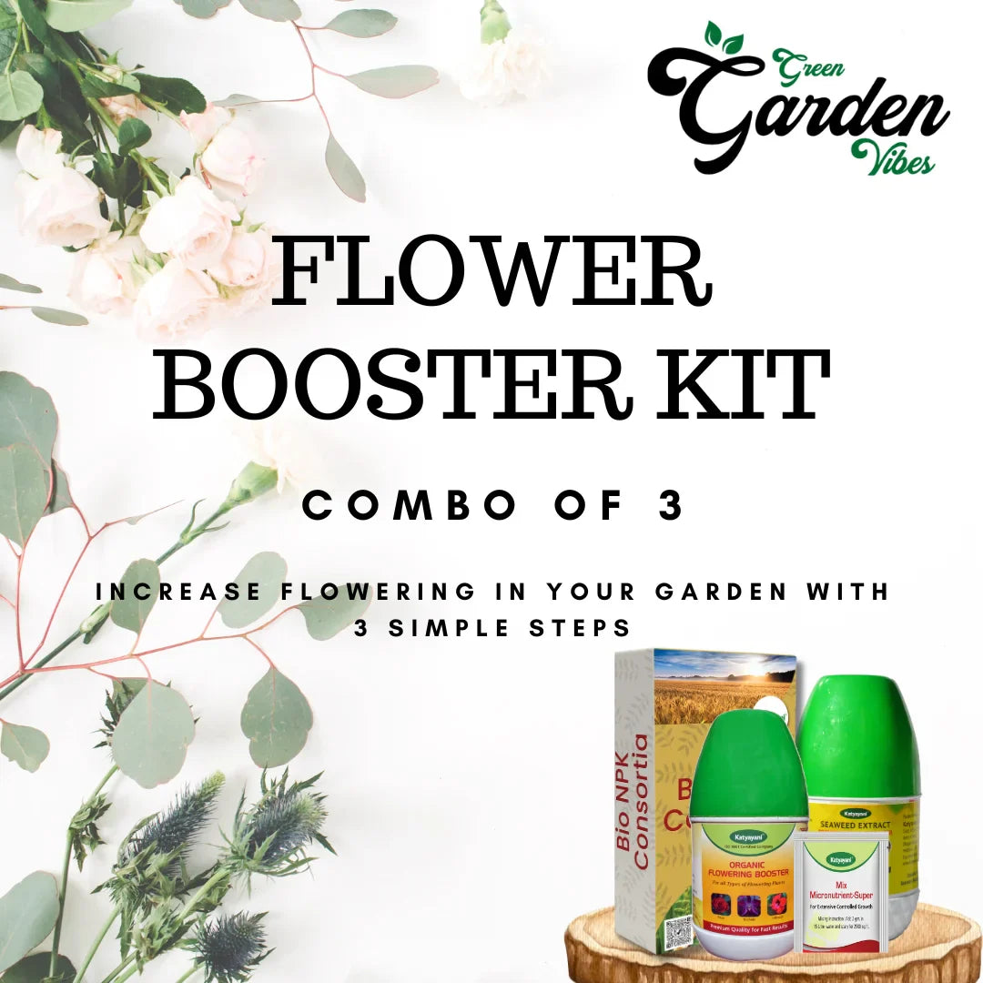 Flowering boooster kit (Sea Weed Extract) 250ML,(Bio NPK Consortiaa) 1 KG,(Flower Booster)250 ML