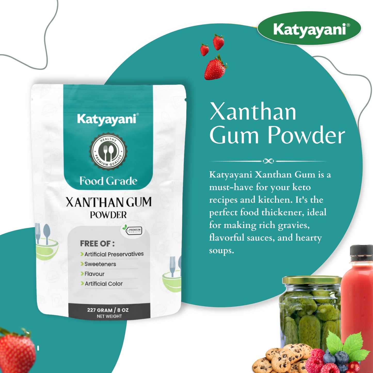 Xanthan Gum, 227 gm (8oz)