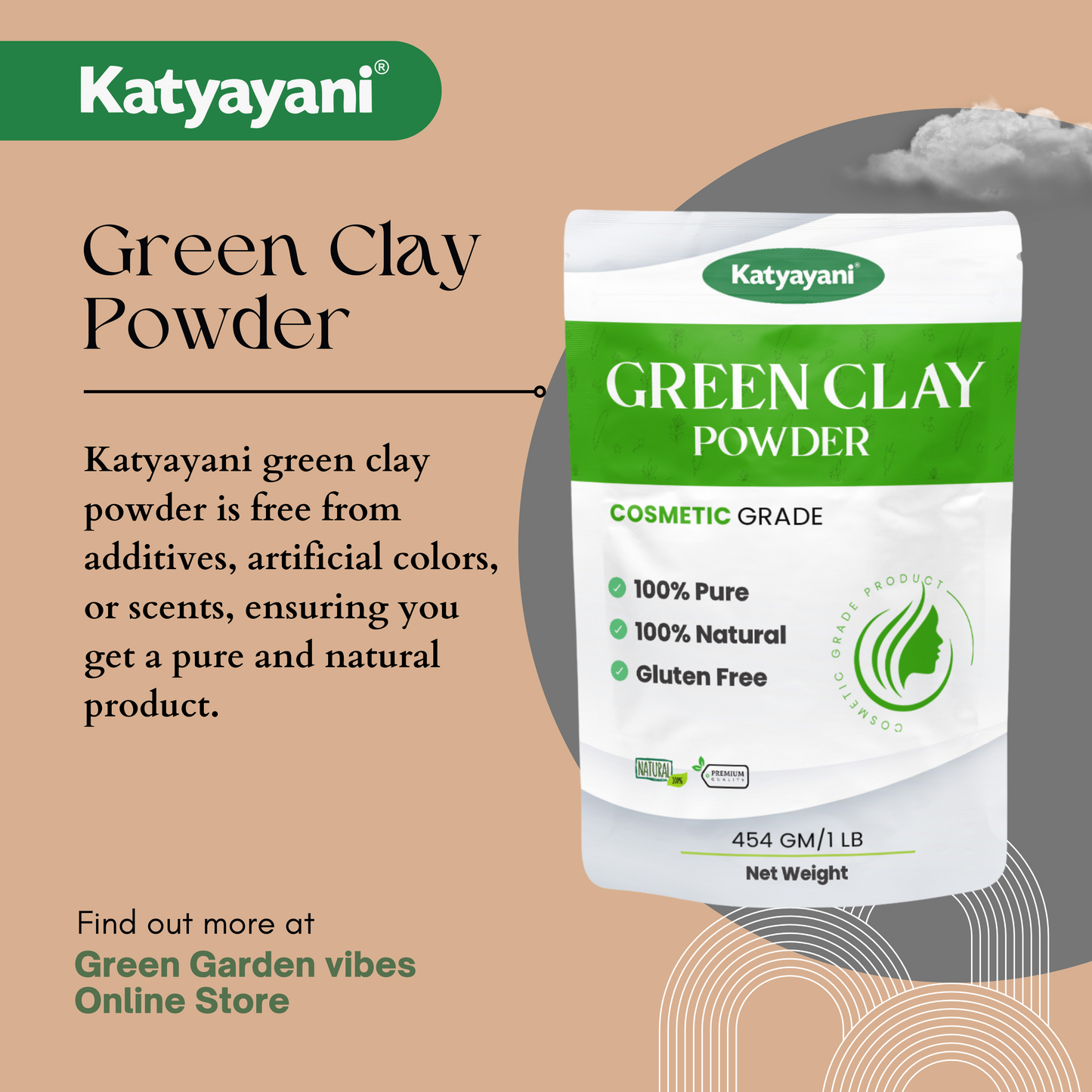 Green Clay powder 454 gm (1lb)