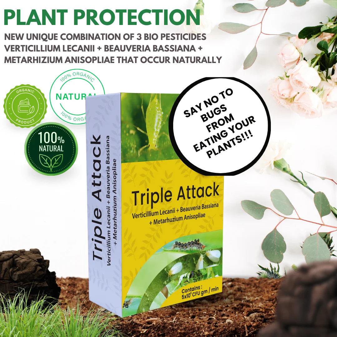 Selective Pest Control kit (Nematode Plus) 1Kg ,(Compost Activator)1 L ,(Triple Attack) 1L