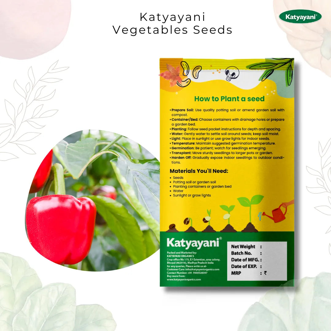 Red Capsicum Vegetable Seed