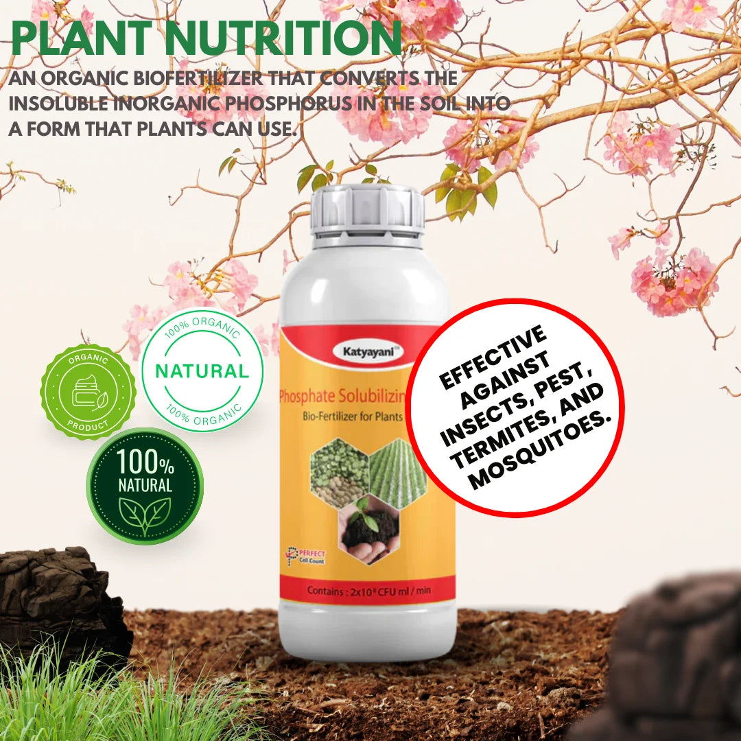 Gardening Plant Growth kit (Rock Phosphate)950 GM (Phosphate solubilising bacteria) 1L,(K-raja)100 GM