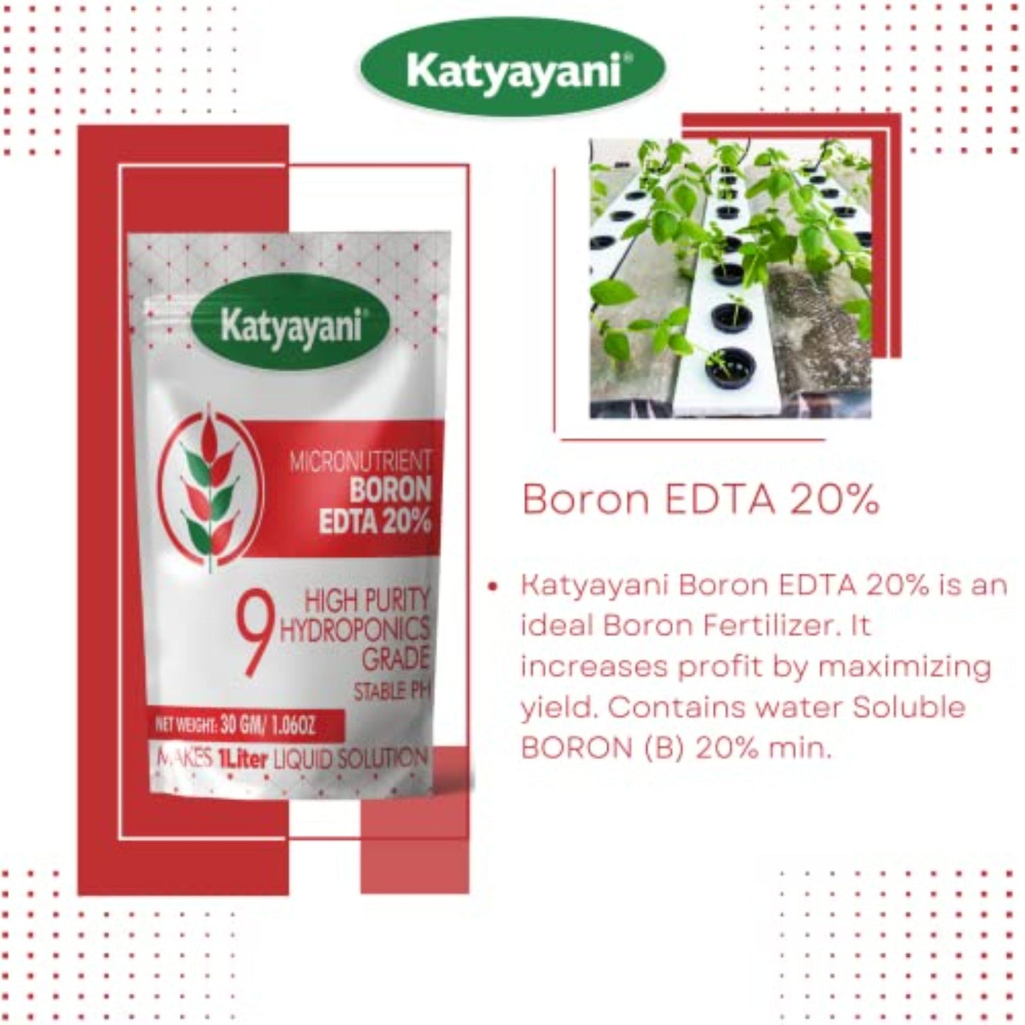 Micronutrient Boron EDTA 20%