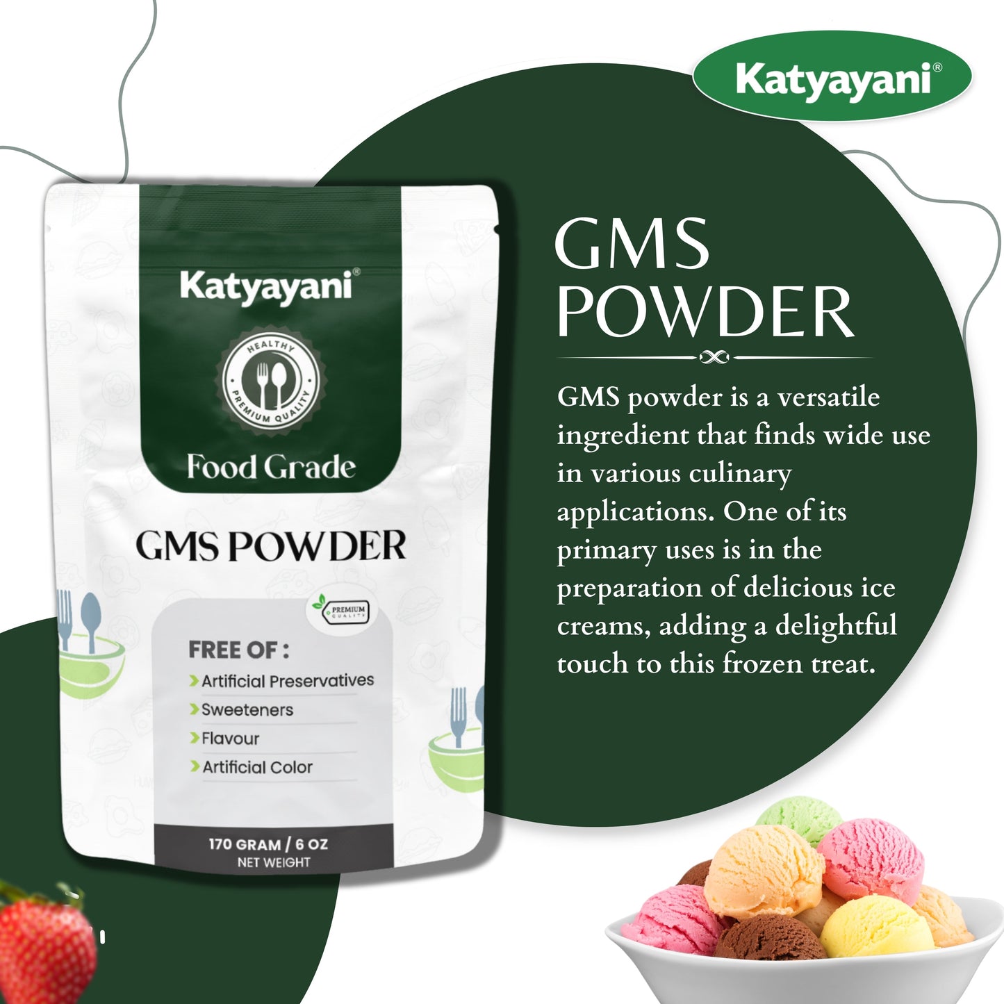 GMS Powder 100 gm (3.52 oz)